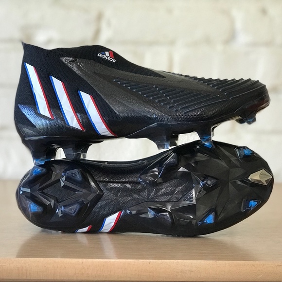 Adidas Predator Edge+ FG Soccer Football Black Cleats Messi GV7385 Men Sz 5 / 6W - Picture 6 of 9